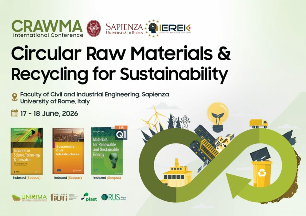 Circular Raw Materials and Recycling for Sustainability – Roma, 17-18/06/2026